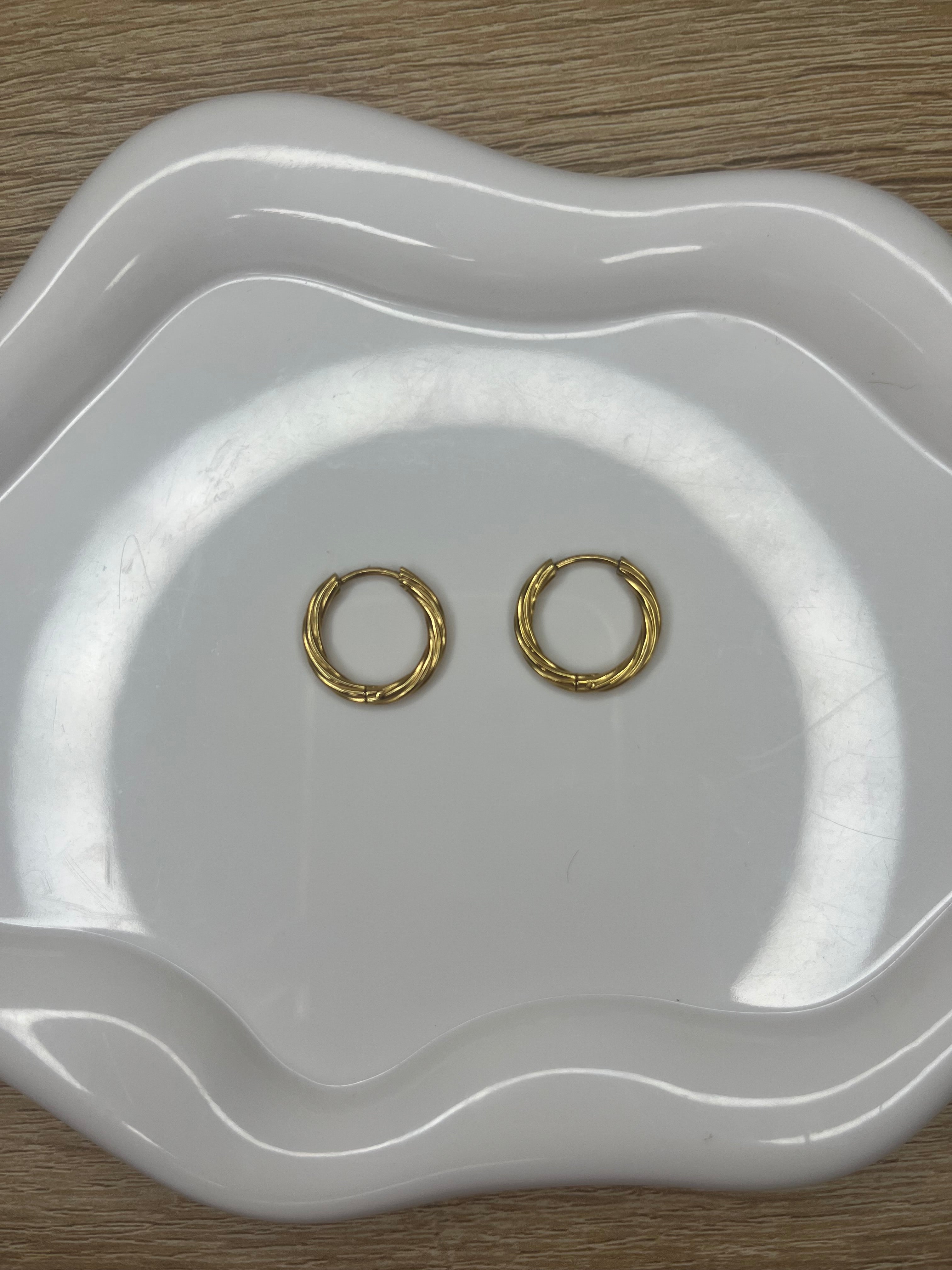 Créoles rondes torsadées