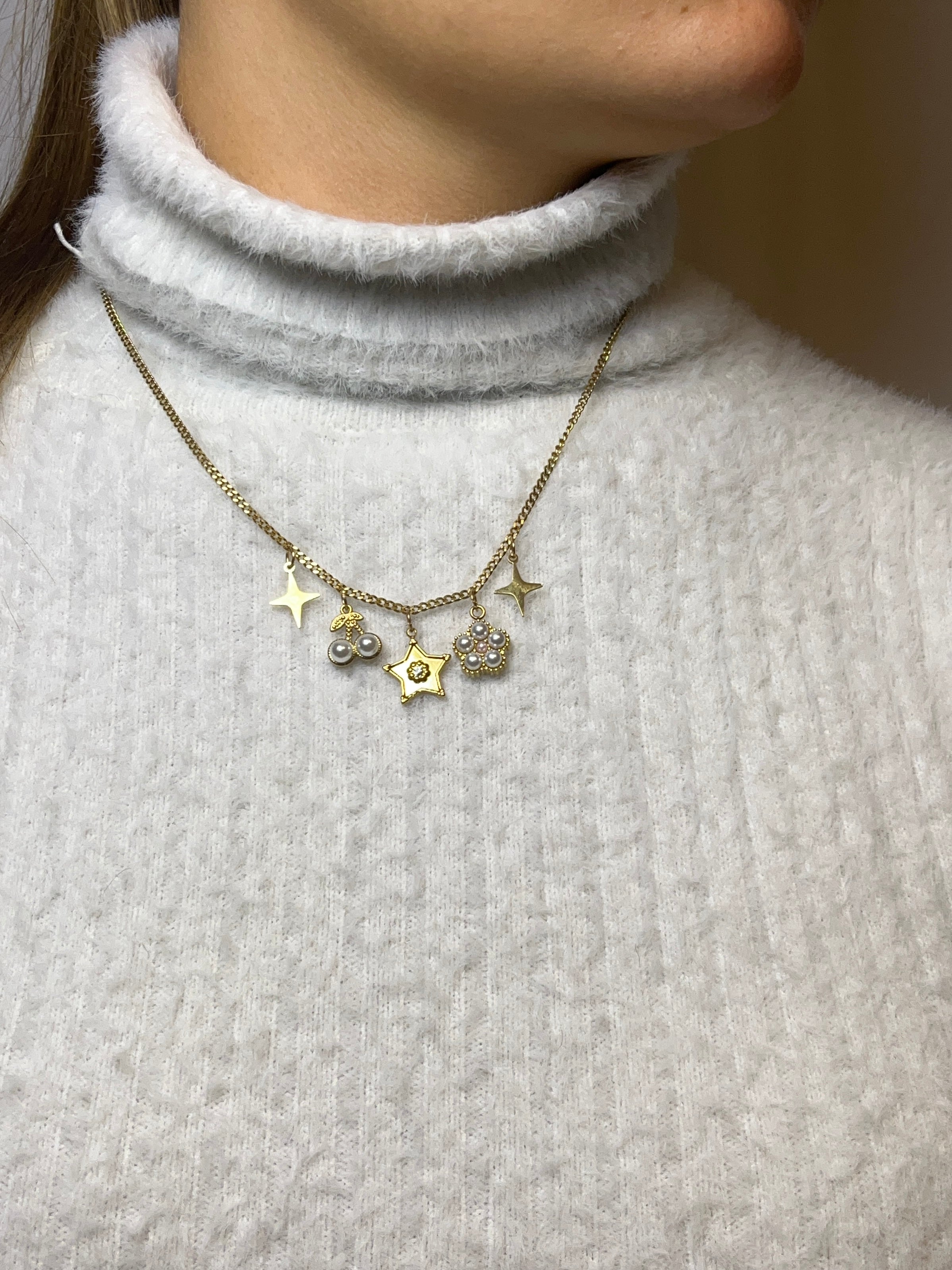 Collier Neige Dorée