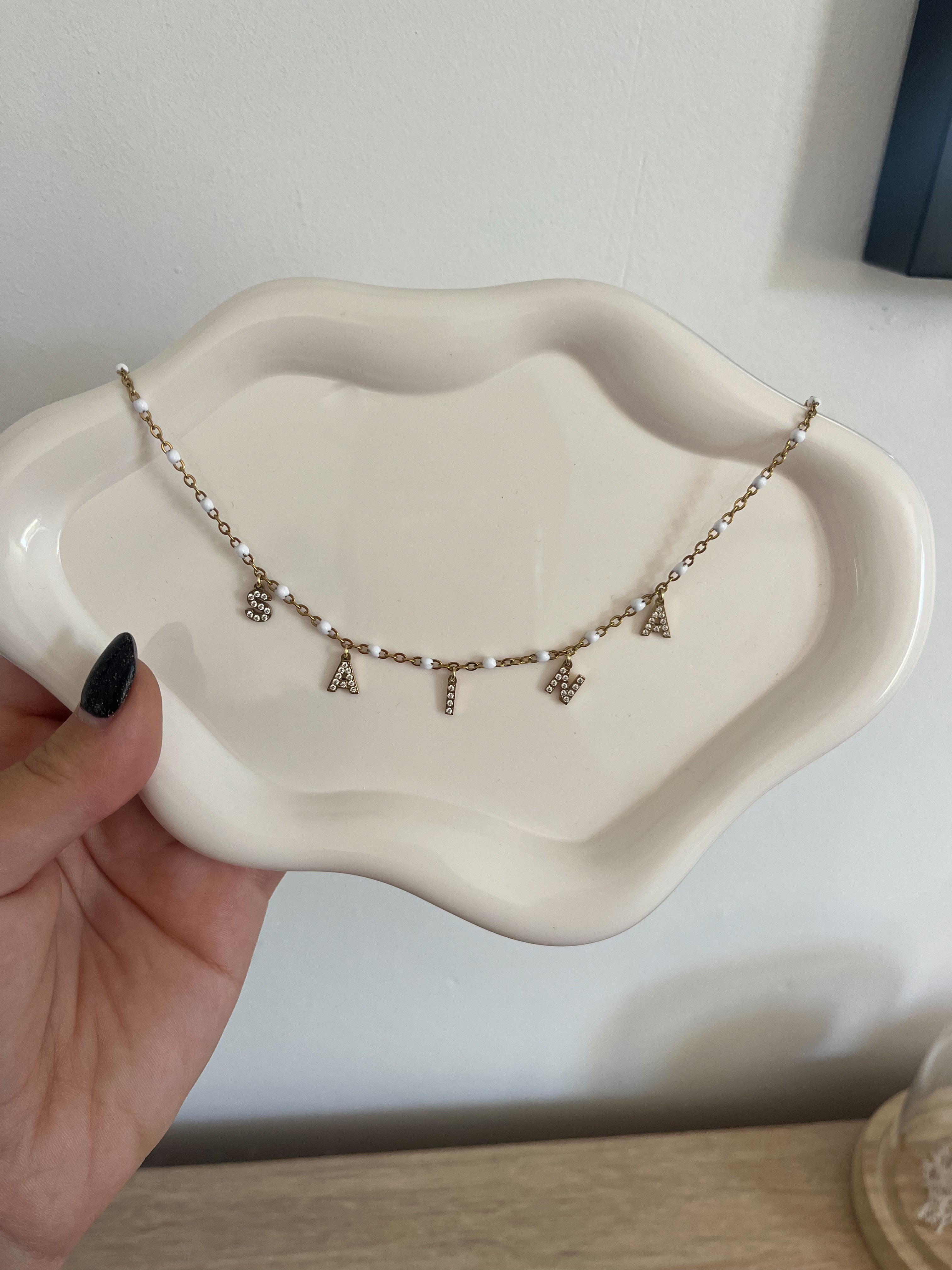 Collier personnalisé lettres